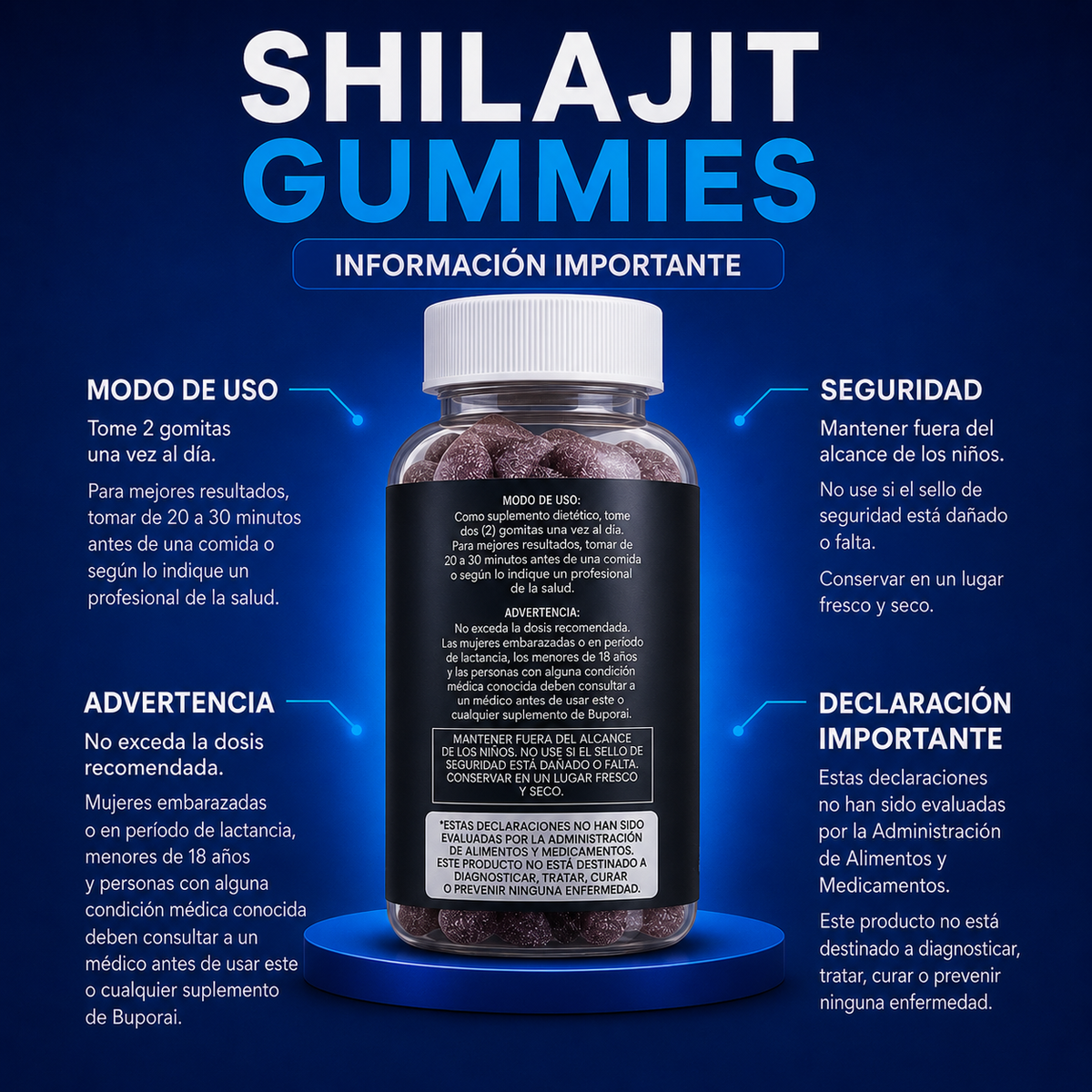 Shilajit Gummies: energía, concentración y vitalidad para acompañarte durante cada día
