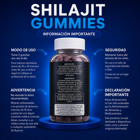 Shilajit Gummies: energía, concentración y vitalidad para acompañarte durante cada día